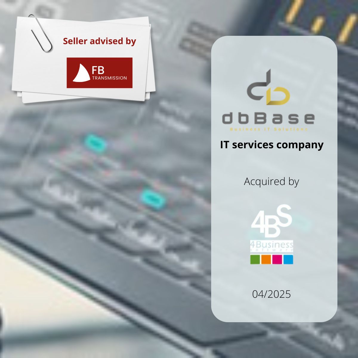 dbBase rejoint le groupe 4 Business Software (4BS) !