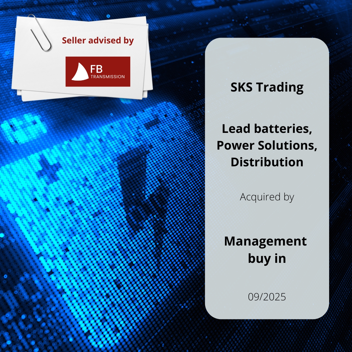 Nouvel élan pour SKS Trading, spécialistes en batteries !