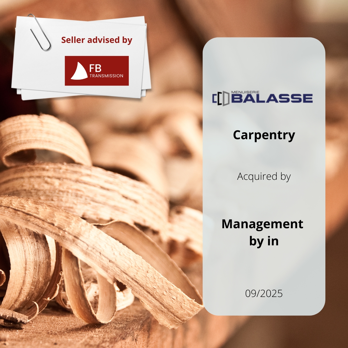 Menuiserie Balasse : passion et savoir-faire depuis 1987 !