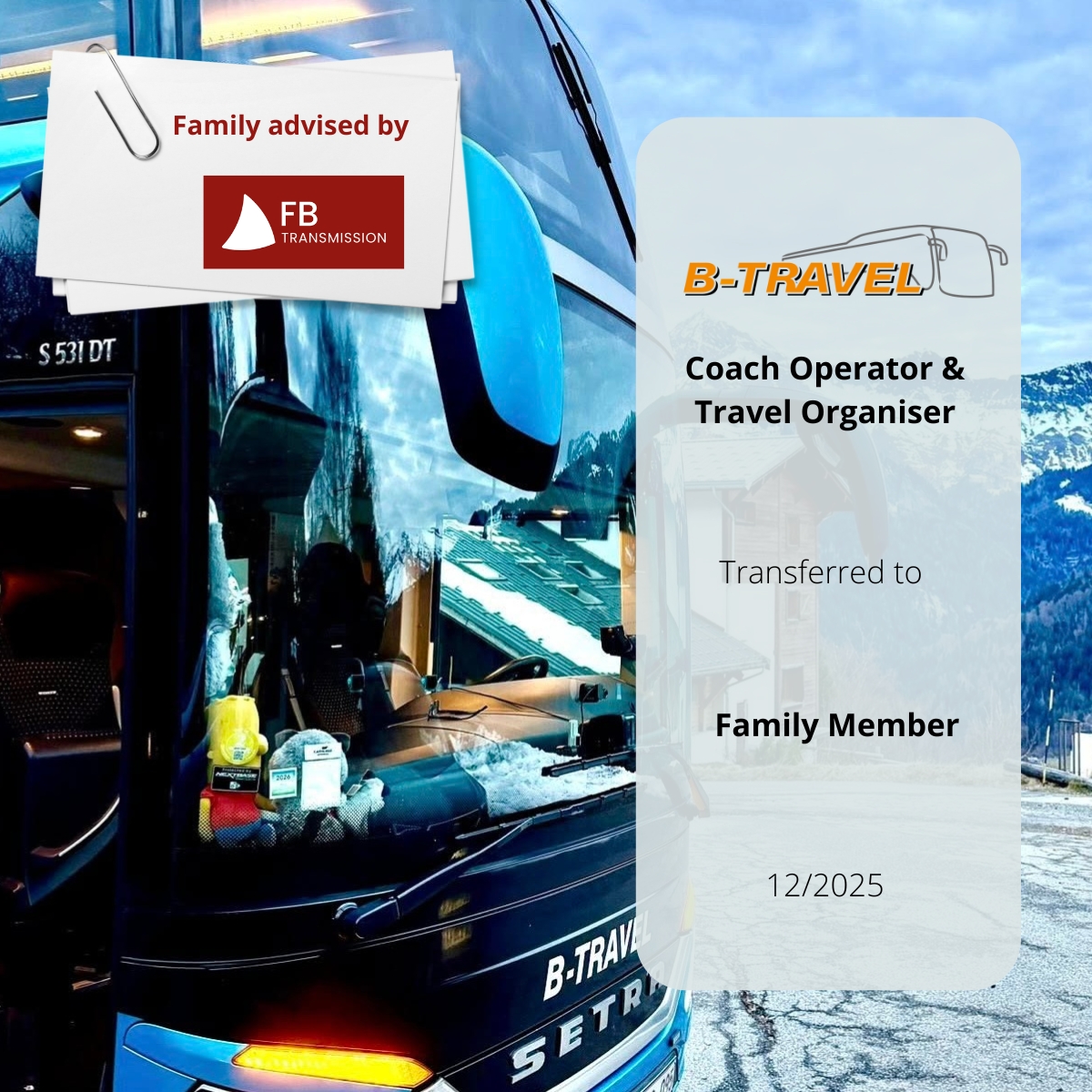 Transmission familiale chez B-Travel